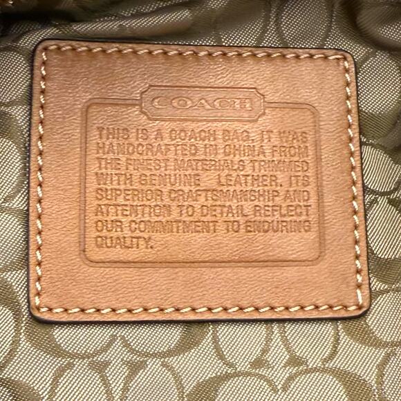 COACH 2362 Patchwork Swing Pack Crossbody Adjustable Leather Strap Suede Y2k - Picture 4 of 15